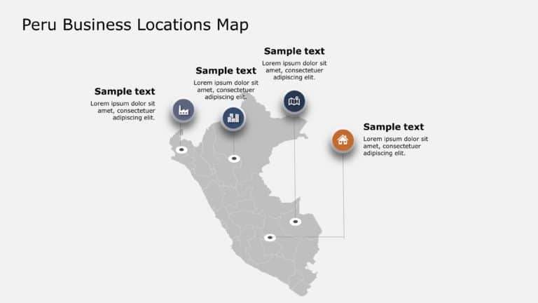 Peru Map PowerPoint Template 8 & Google Slides Theme