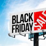 Red Black White Sale Billboard Sky Blue background image & Google Slides Theme