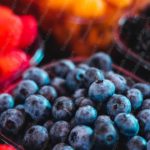 Red Raspberries Blue Blueberries Black Blackberries fruit background image & Google Slides Theme