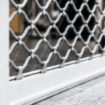 Silver Chainlink Fence background image & Google Slides Theme