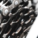 Silver Grey Bicycle Chain Cogs background image & Google Slides Theme