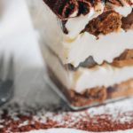 White Brown Tiramisu Dessert background image & Google Slides Theme