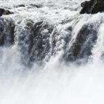 White Grey Waterfall background image & Google Slides Theme