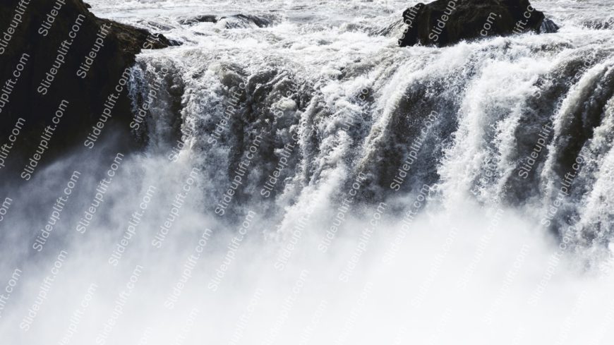 White Grey Waterfall background image