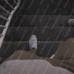 White Sneaker Staircase background image & Google Slides Theme