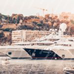 White Yachts Hilltop Buildings background image & Google Slides Theme