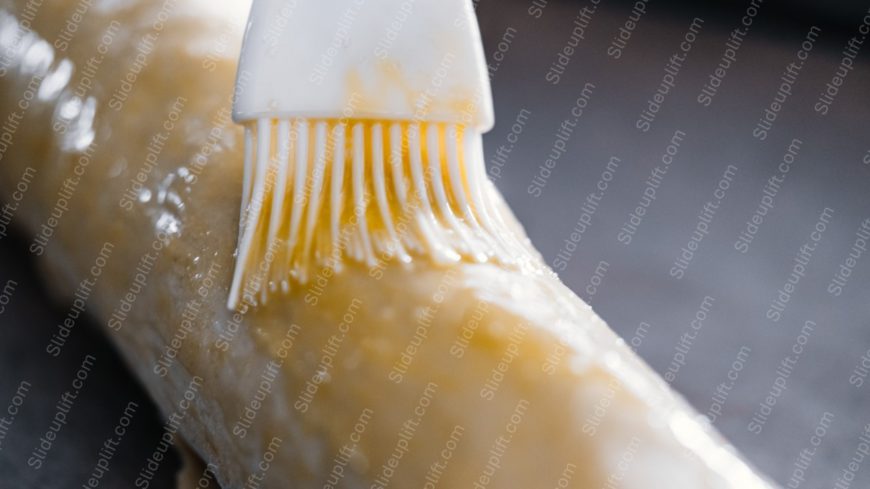 White yellow brush pastry background image
