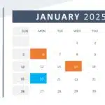 2025 PowerPoint Calendar Template & Google Slides Theme