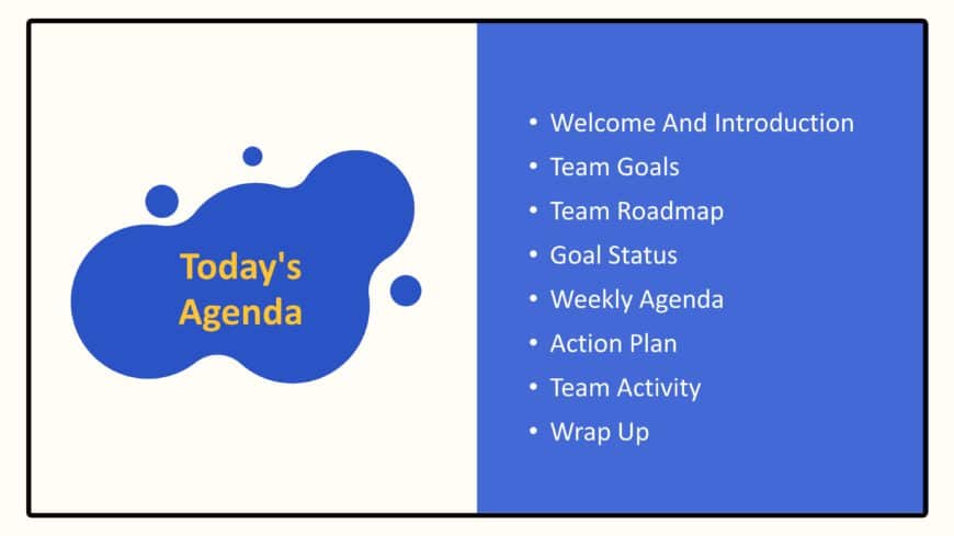 Creative Agenda Slide Template