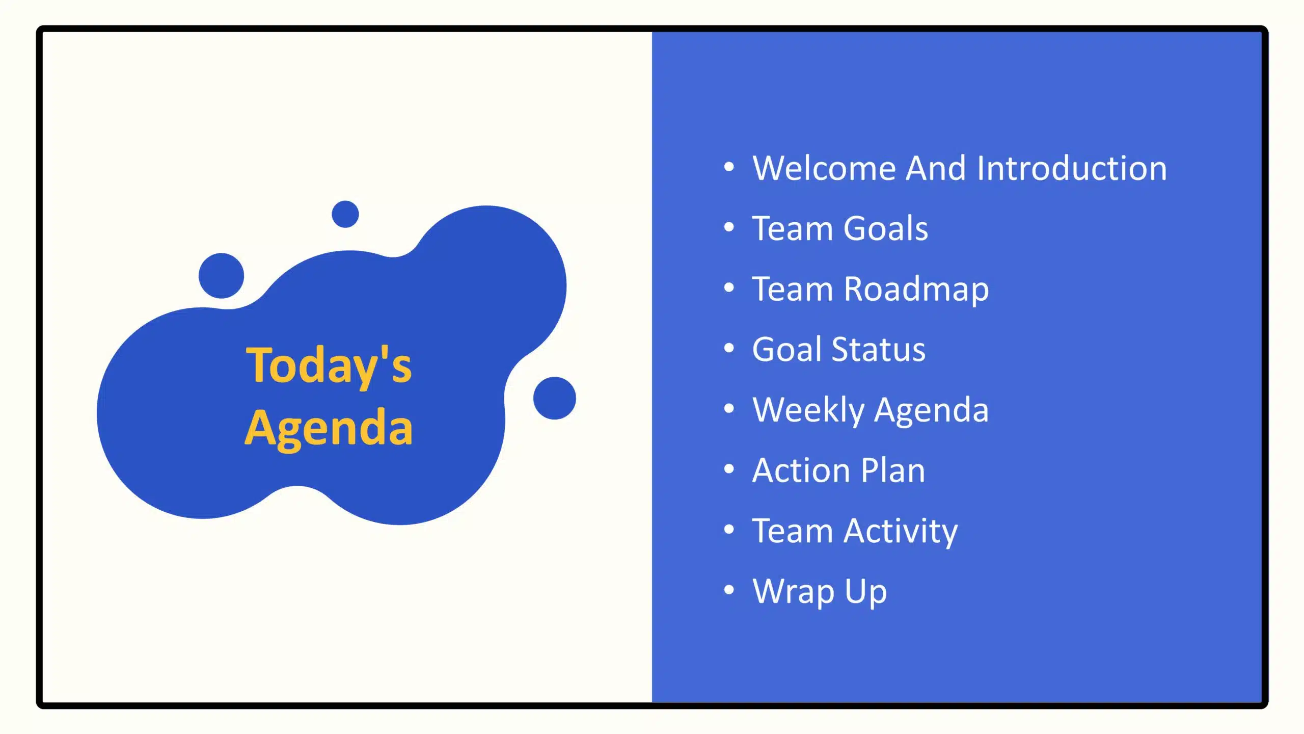 Creative Agenda Slide Template & Google Slides Theme