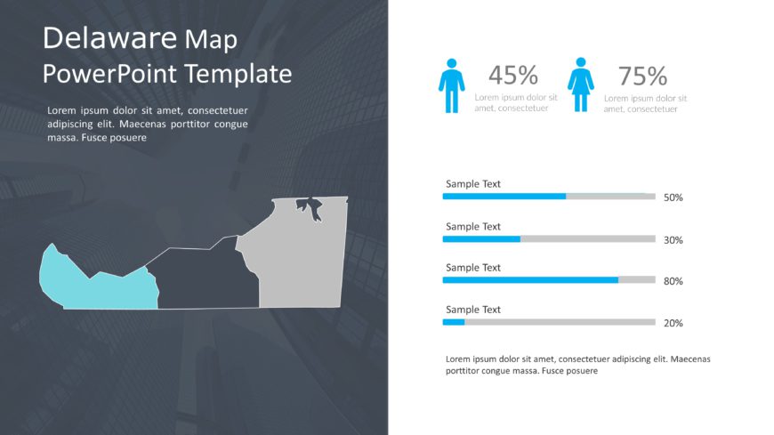 Delaware Map PowerPoint Template 10