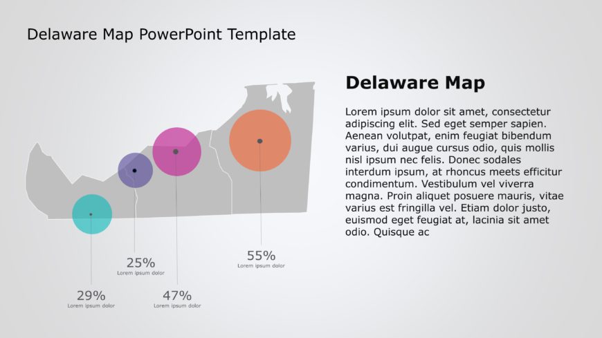 Delaware Map PowerPoint Template 4