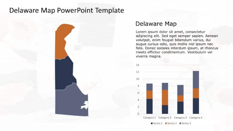 Delaware Map PowerPoint Template 5 & Google Slides Theme