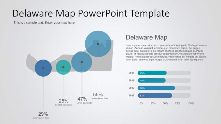 Delaware Map PowerPoint Template 6