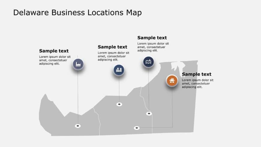 Delaware Map PowerPoint Template 8