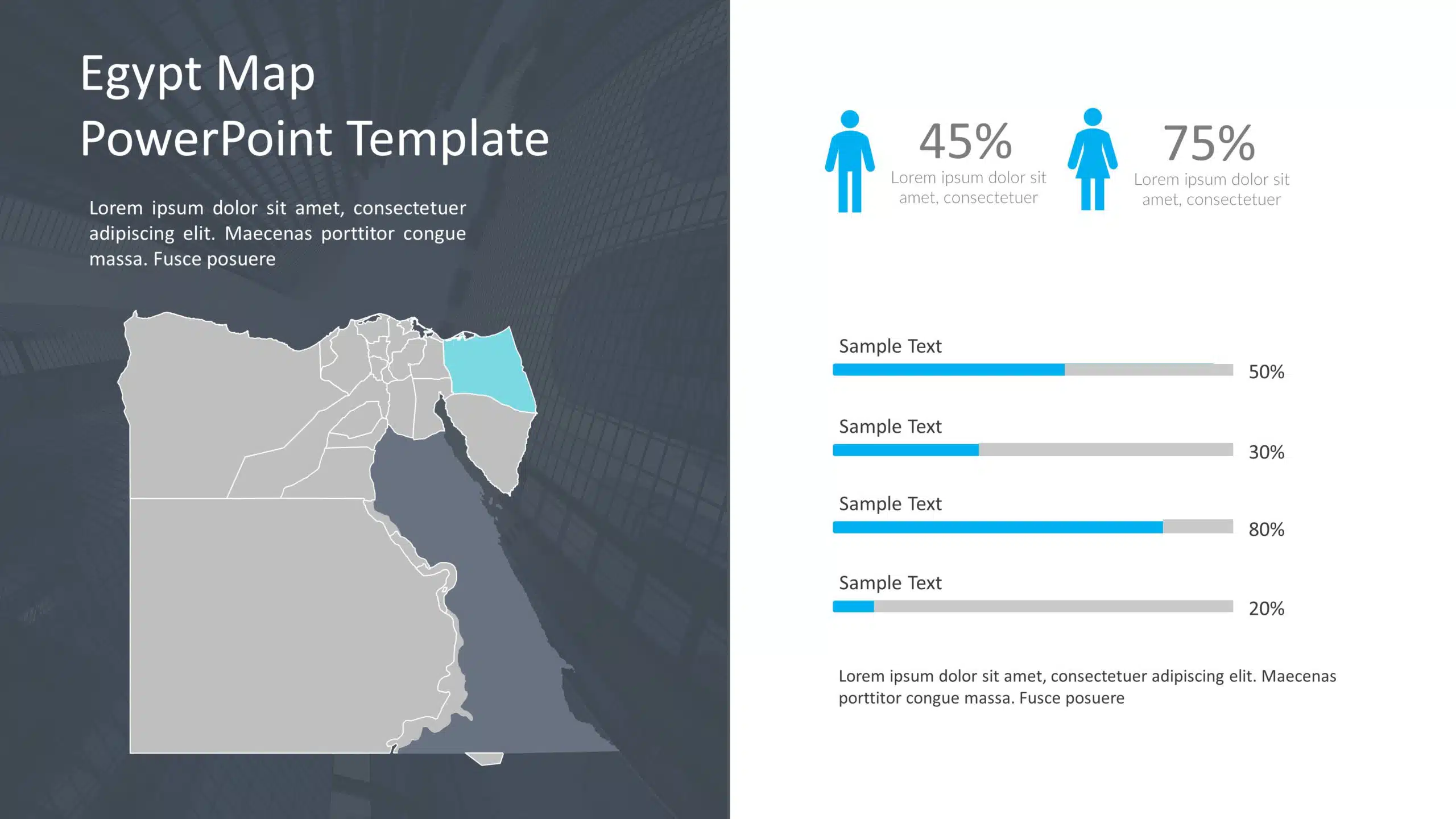 Egypt Map PowerPoint Template 10 & Google Slides Theme