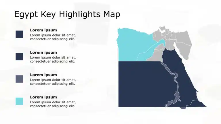 Egypt Map PowerPoint Template 3 & Google Slides Theme