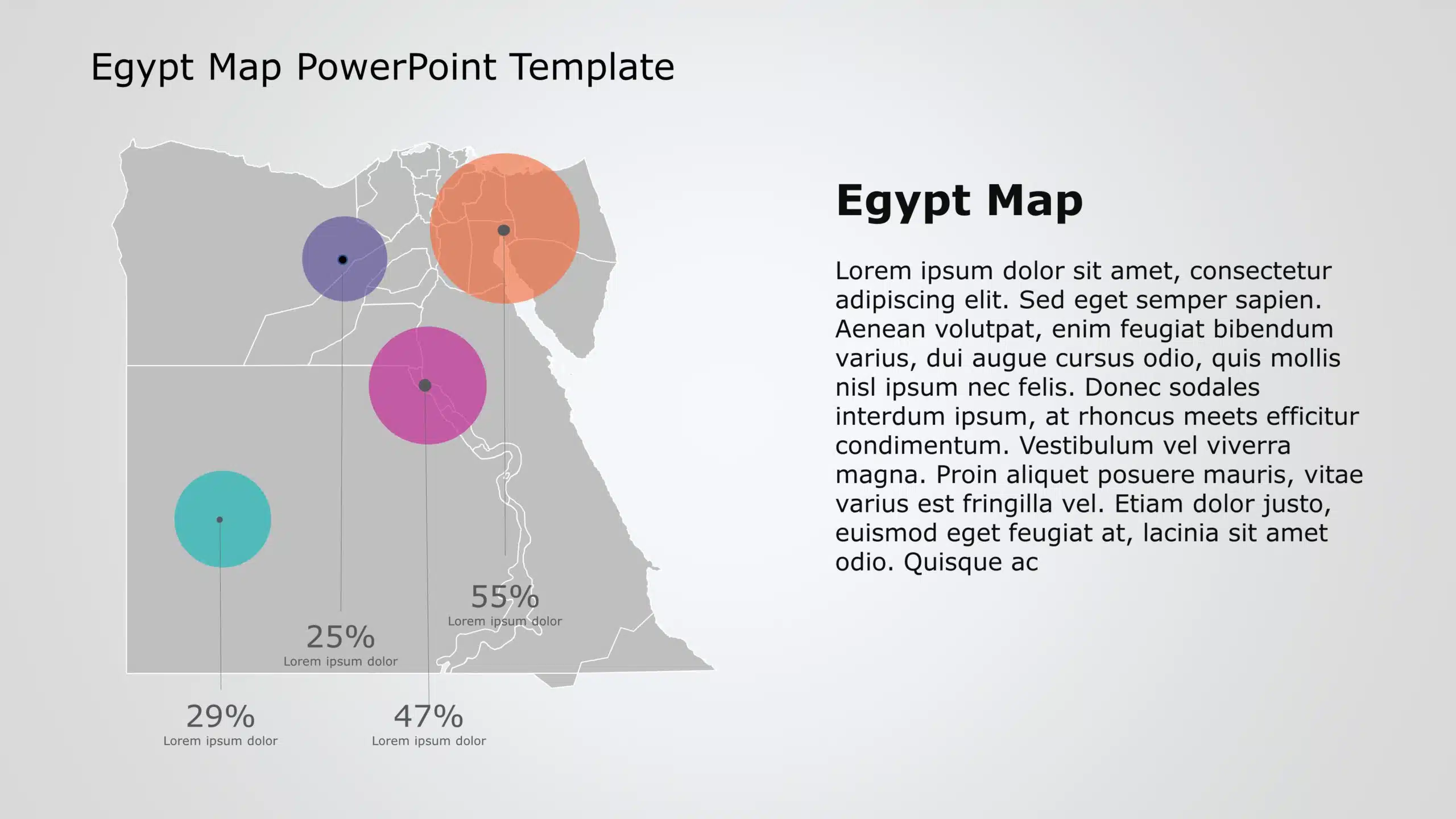 Egypt Map PowerPoint Template 4 & Google Slides Theme