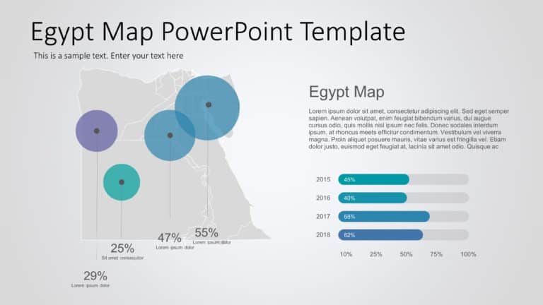 Egypt Map PowerPoint Template 6 & Google Slides Theme