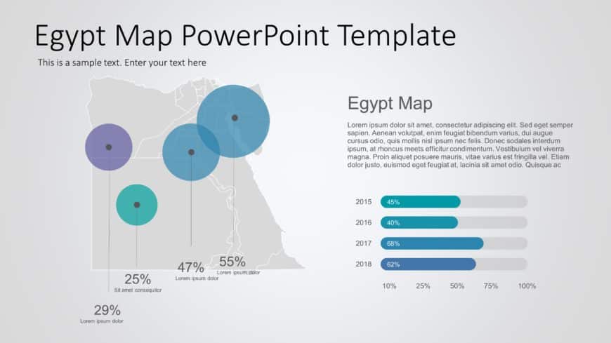 Egypt Map PowerPoint Template 6