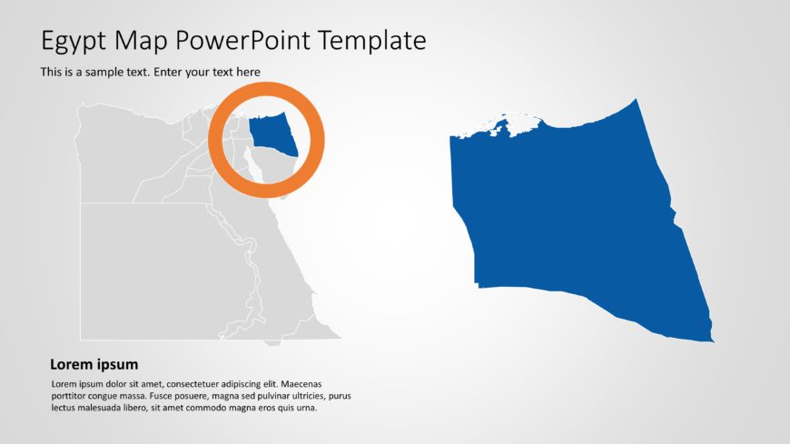 Egypt Map PowerPoint Template 7