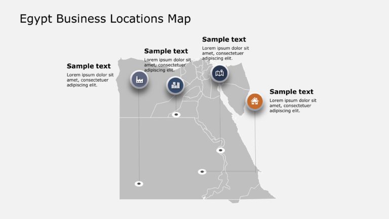 Egypt Map PowerPoint Template 8 & Google Slides Theme