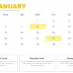 PowerPoint Quarterly Calendar Template 2025 & Google Slides Theme