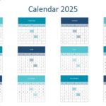 PowerPoint Template Calendar 2025 & Google Slides Theme