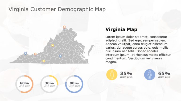 Virginia Map PowerPoint Template 1 & Google Slides Theme