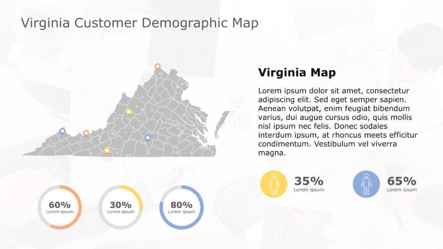 Virginia Map PowerPoint Template 1