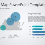 Virginia Map PowerPoint Template 6 & Google Slides Theme