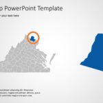 Virginia Map PowerPoint Template 7 & Google Slides Theme