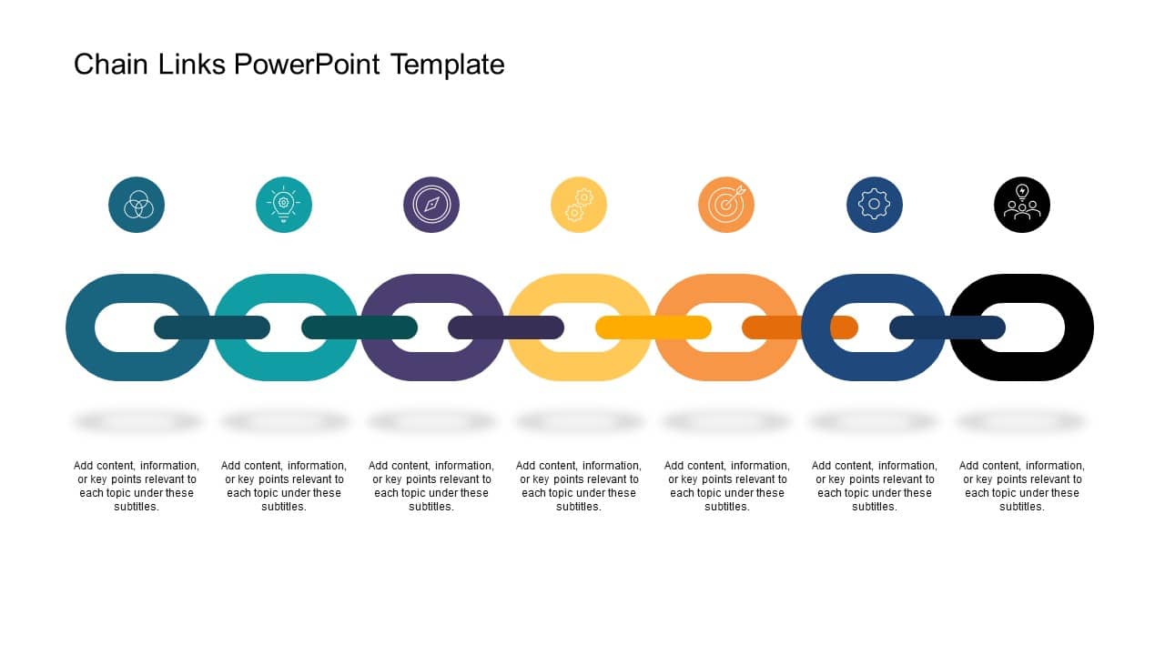 Animated Chain Links PowerPoint Template & Google Slides Theme