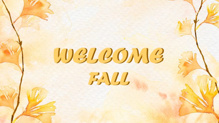 Fall Welcome Slide Background & Google Slides Theme