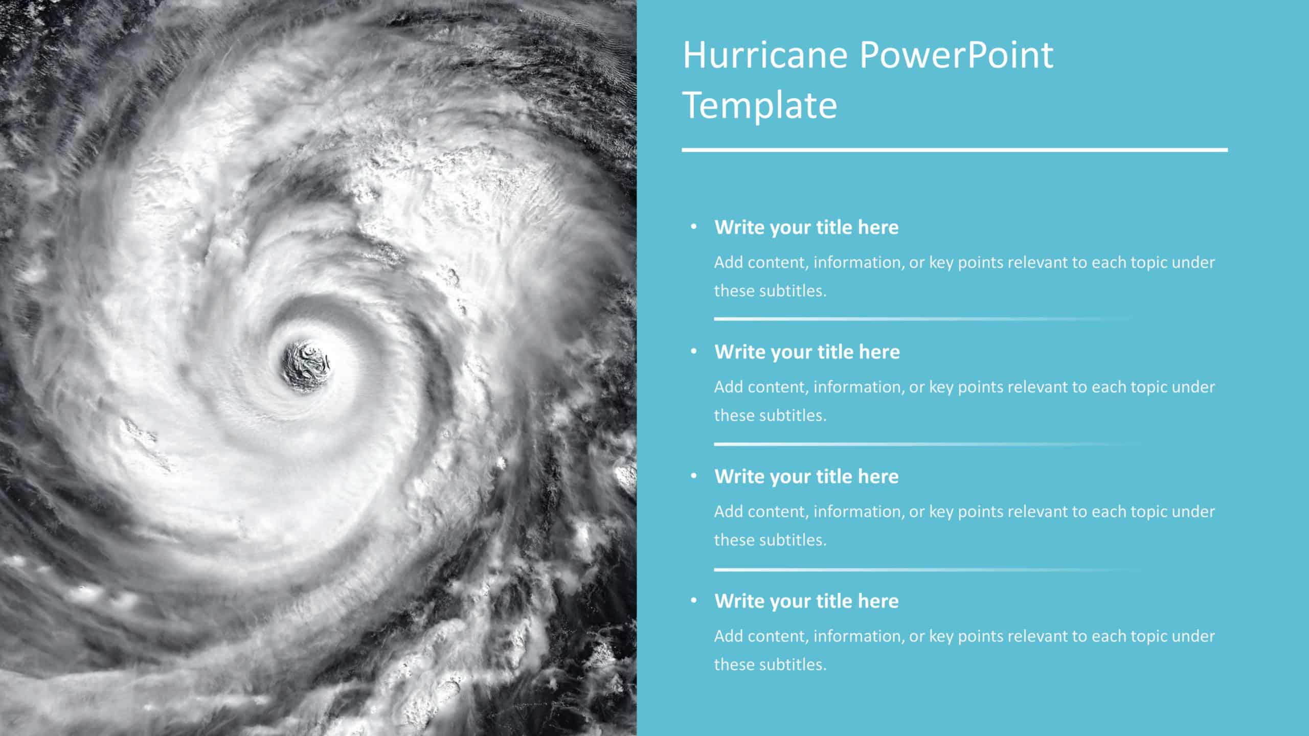 Hurricane PowerPoint Template & Google Slides Theme