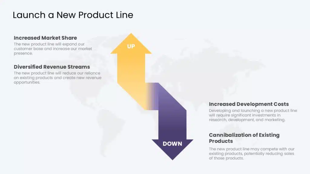 Up And Down Arrows PowerPoint Template