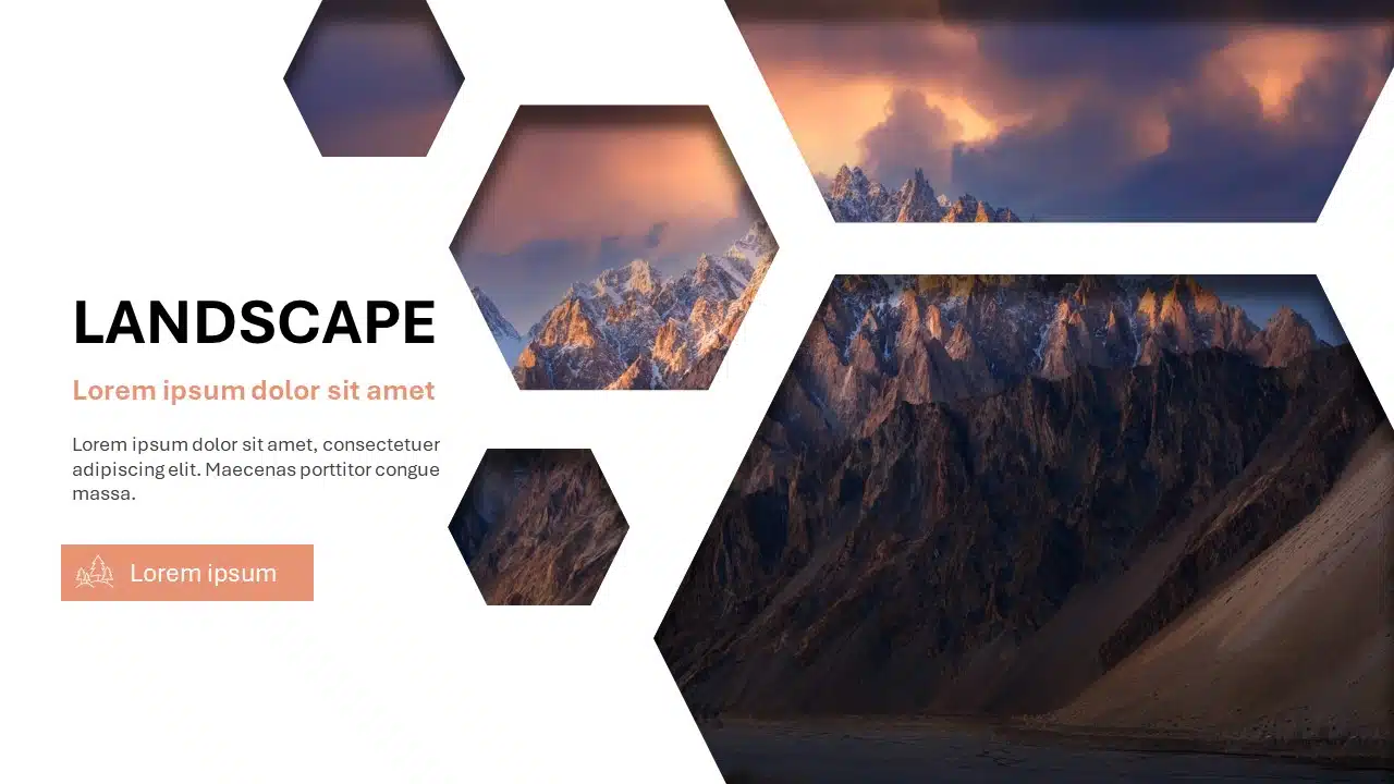 Animated Landscape PowerPoint Title Slide & Google Slides Theme