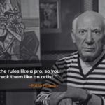 Pablo Picasso PowerPoint Quote Slide & Google Slides Theme