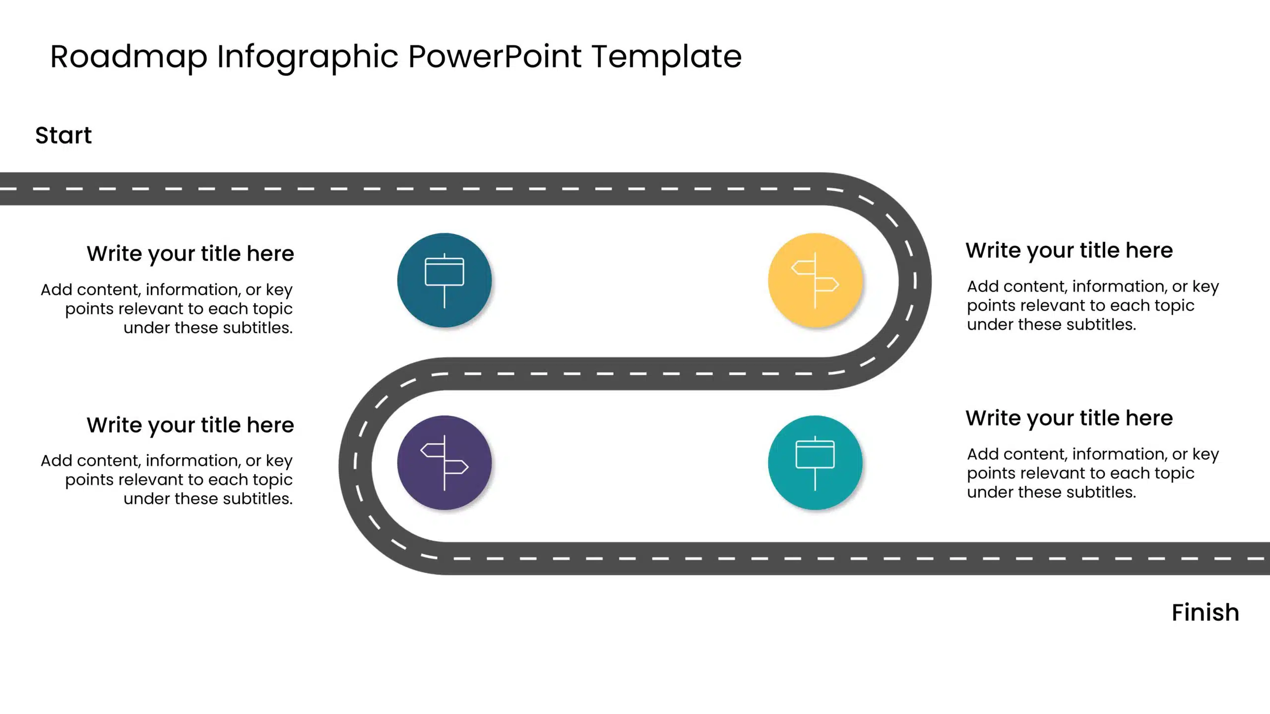 Roadmap Infographic PowerPoint Template & Google Slides Theme