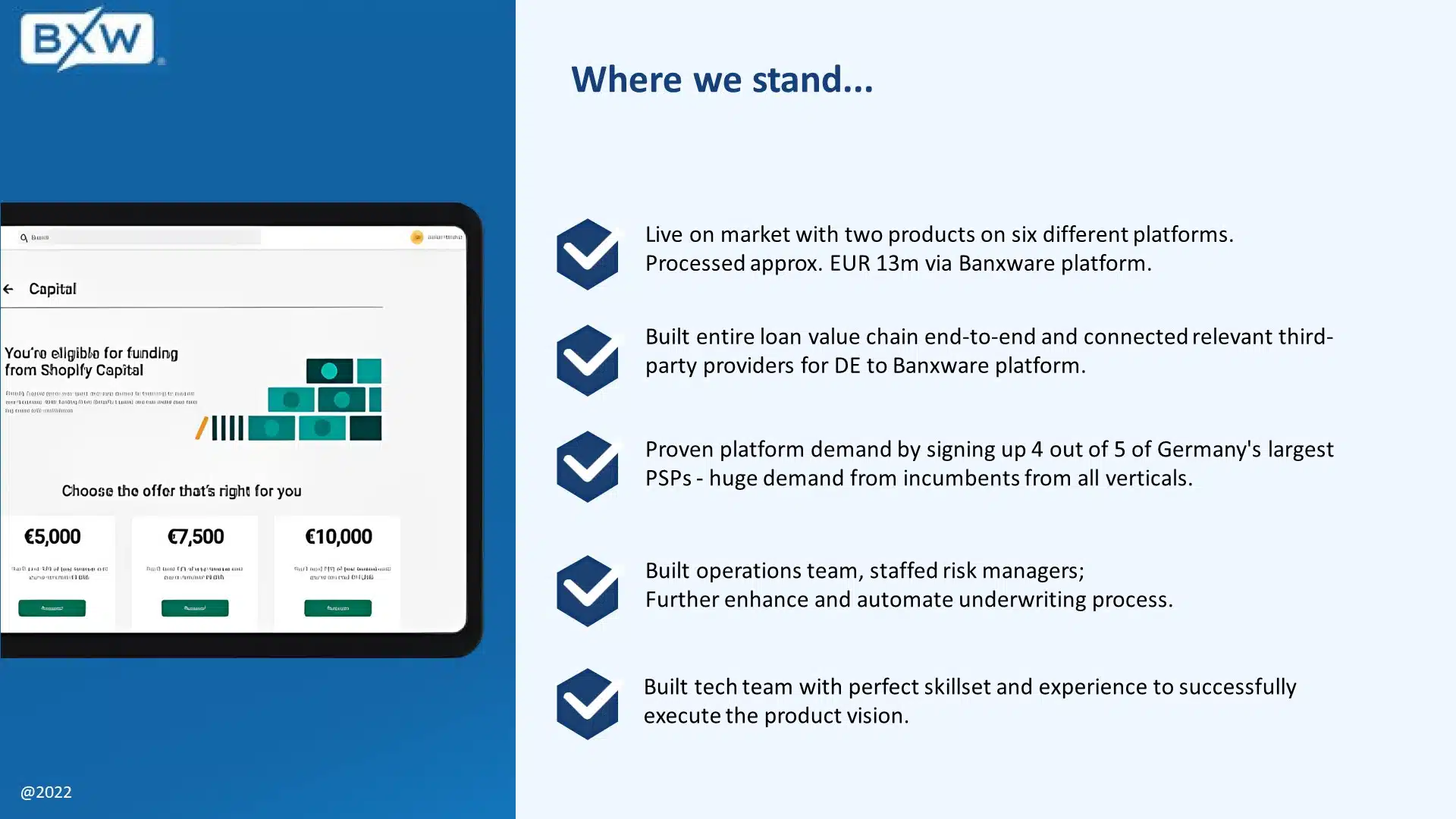 Banxware Seed Pitch Deck