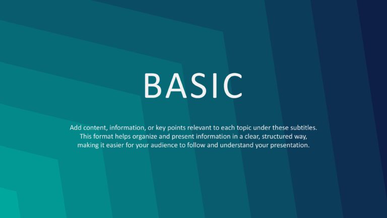 Basic PowerPoint Backgrounds & Google Slides Theme