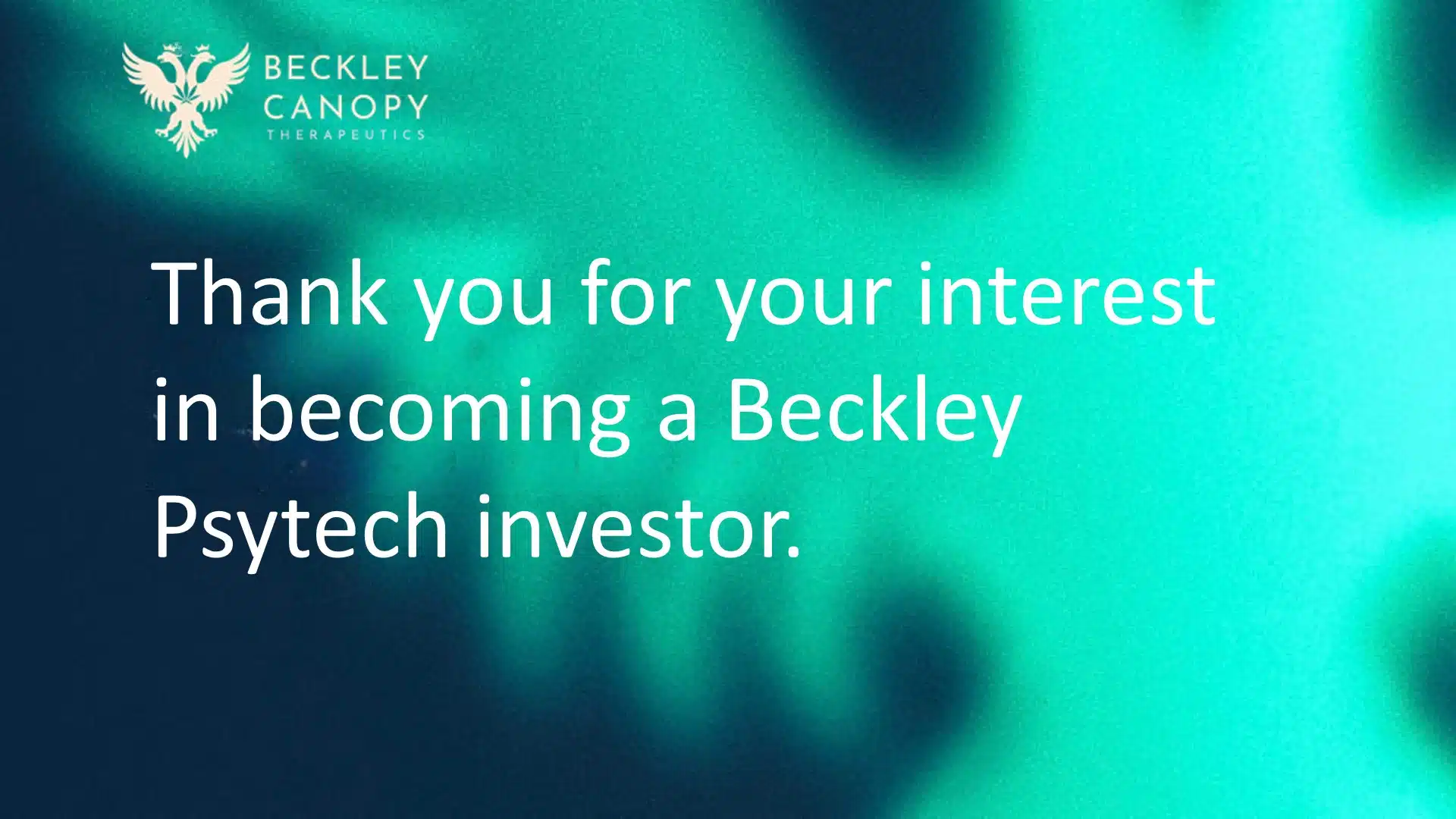 Beckley Psytech Series A Pitch Deck