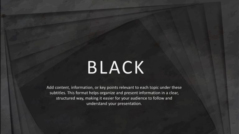 Black PowerPoint Background & Google Slides Theme