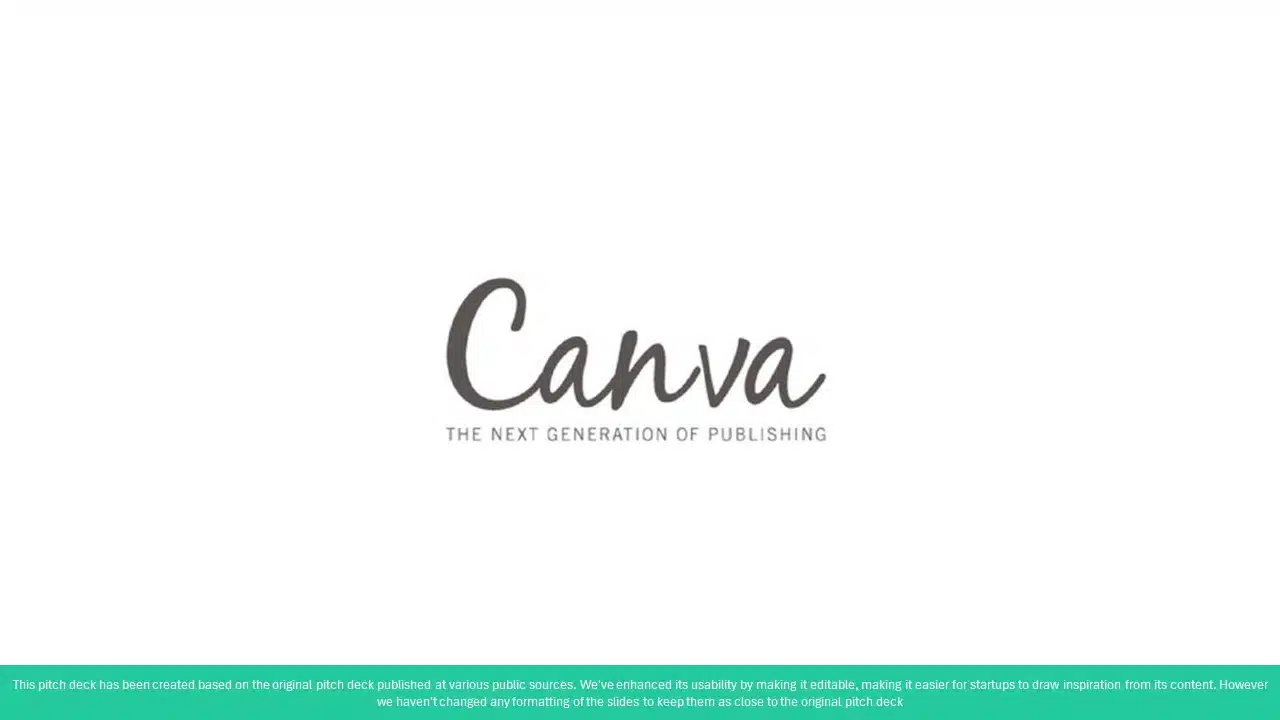 Canva Seed Pitch Deck