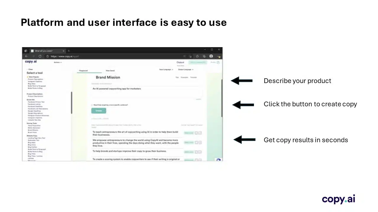 Copy AI Series A Pitch Deck