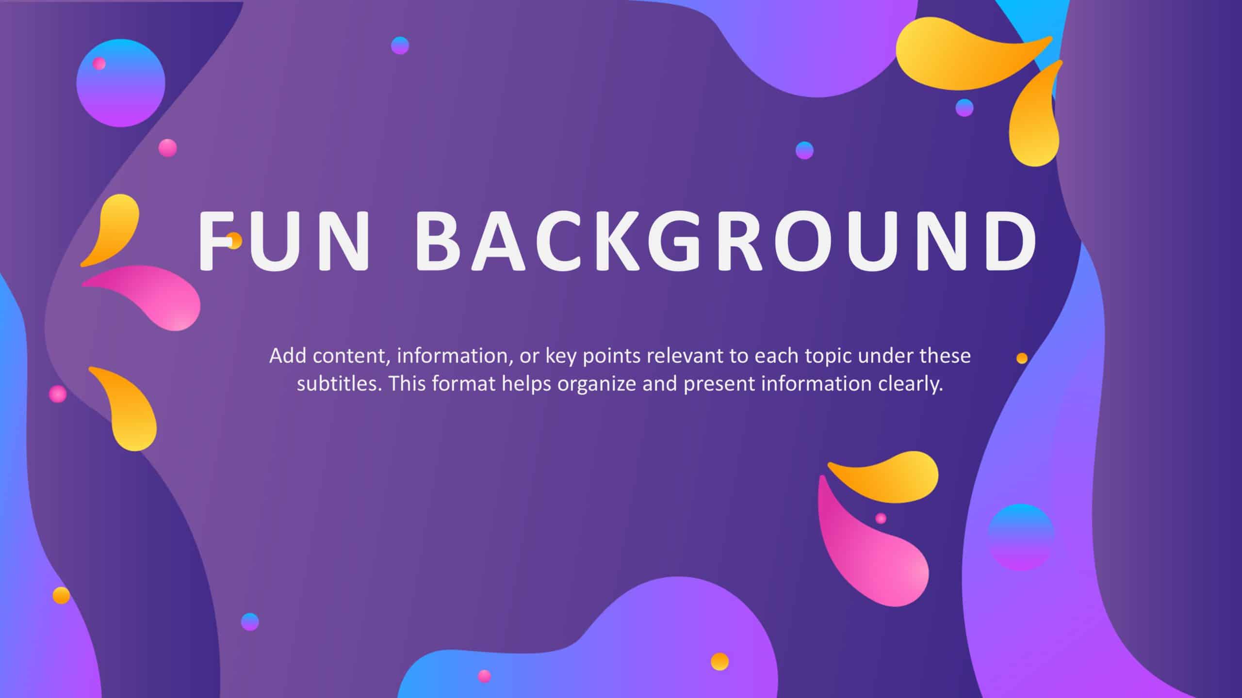 Fun Background For Google Slides Theme