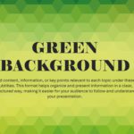 Green PowerPoint Background & Google Slides Theme