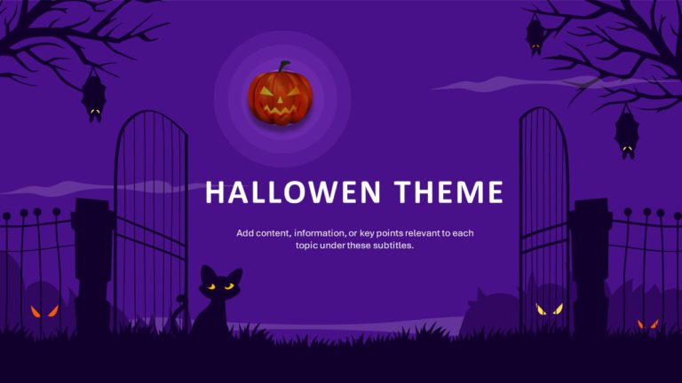 Halloween PowerPoint Background & Google Slides Theme 2