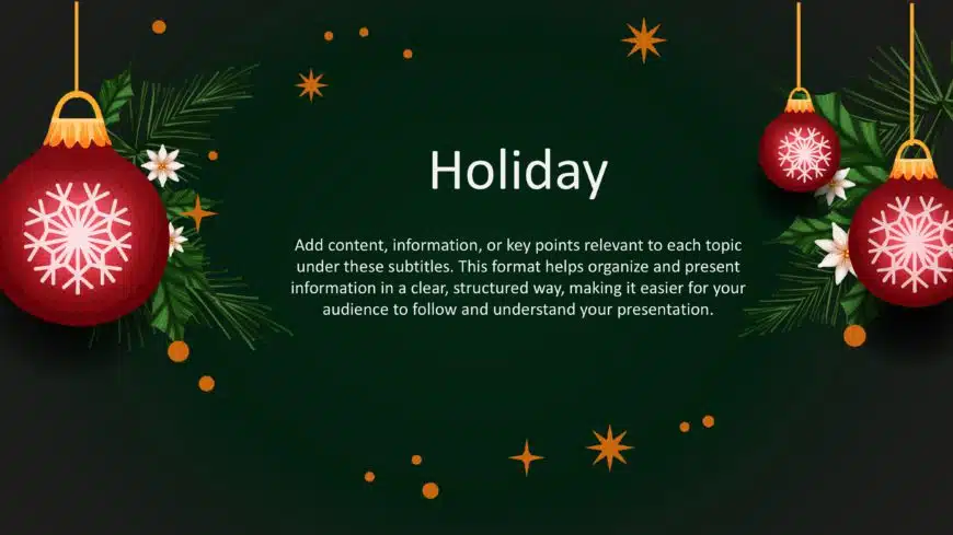 Holiday PowerPoint Background