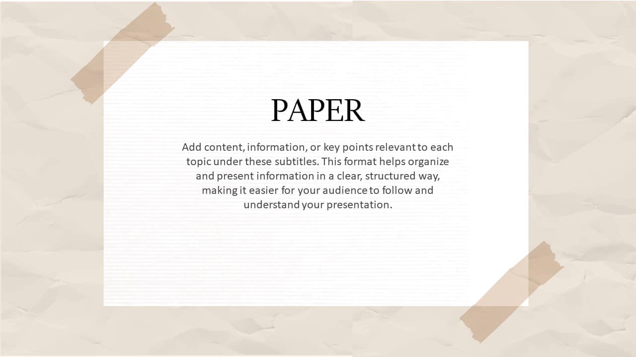 Slides Go Paper Paper Background For Google Slides